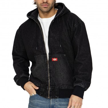 Ανδρικό Τζιν Μπουφάν Μαύρο - Dickies Hilham Denim 