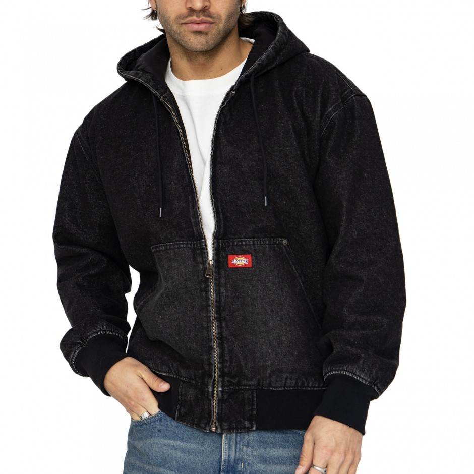 Ανδρικό Τζιν Μπουφάν Μαύρο - Dickies Hilham Denim 