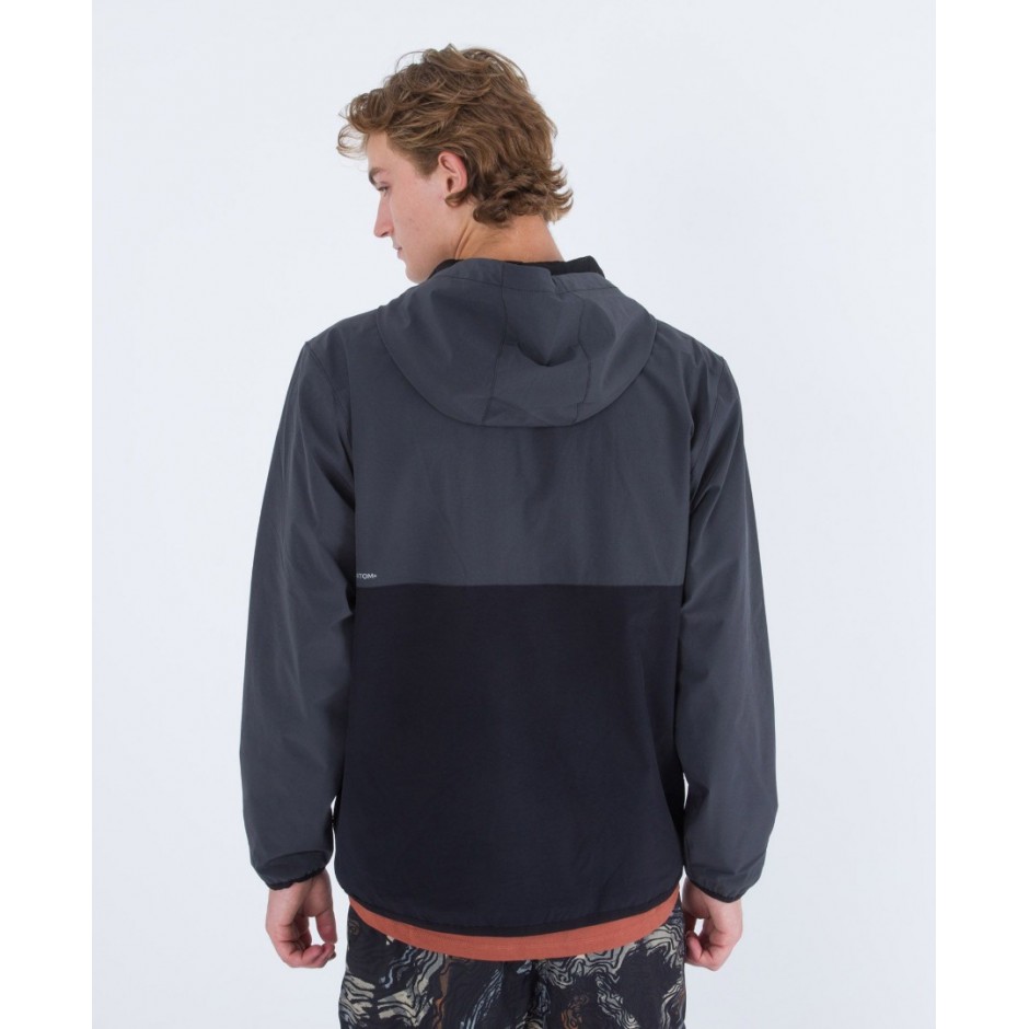 HURLEY PHANTOM+ PACKABLE ANORAK MJK0002550-H006 Coal