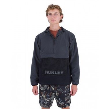 HURLEY PHANTOM+ PACKABLE ANORAK MJK0002550-H006 Coal