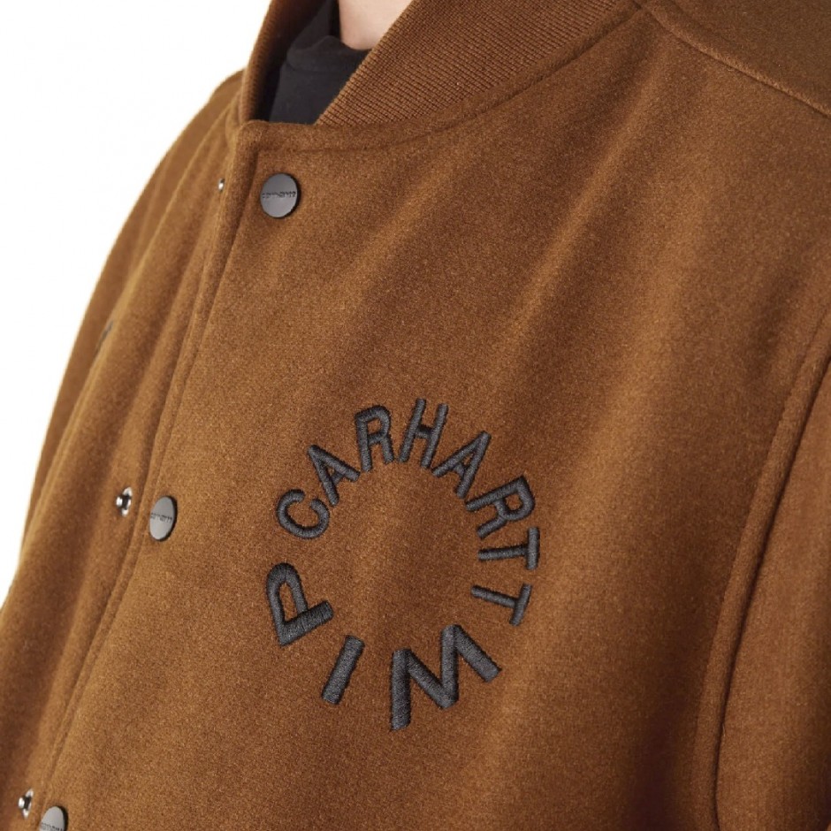 CARHARTT WIP WORK VARSITY BOMBER I032435-1NFXX Brown