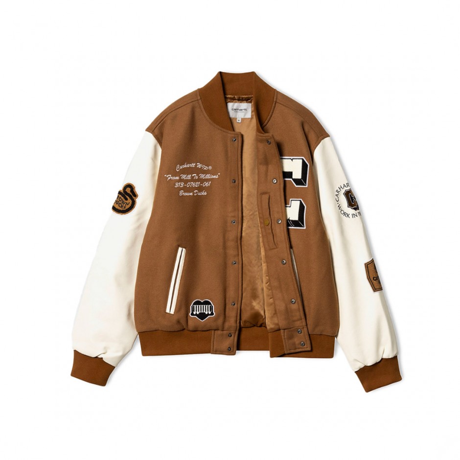 Ανδρικό Μπουφάν Καφέ - Carhartt WIP Brown Ducks Bomber