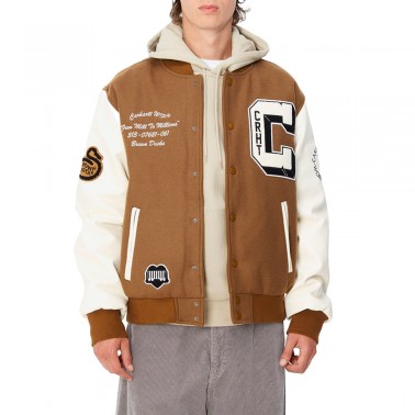 CARHARTT WIP BROWN DUCKS BOMBER I033855-1X4XX Brown