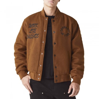 CARHARTT WIP WORK VARSITY BOMBER I032435-1NFXX Brown