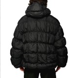 KARL KANI SRORT PATCH SQUARE QUILTED PUFFER JACKET KM243-046-2-BLACK Black Image 0