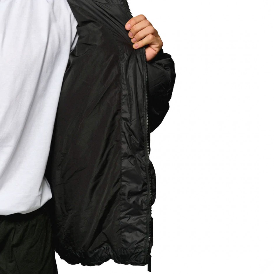 KARL KANI SRORT PATCH SQUARE QUILTED PUFFER JACKET KM243-046-2-BLACK Black