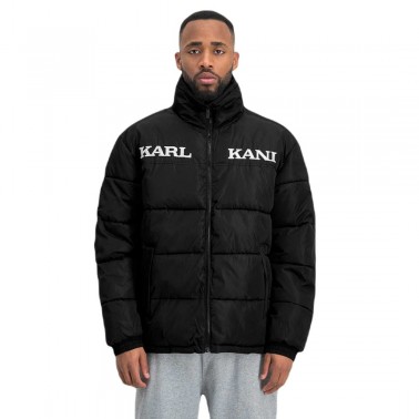 Ανδρικό Μπουφάν KARL KANI RETRO ESSENTIAL PUFFER JACKET Μαύρο KM-JK012-001-01-BLACK 