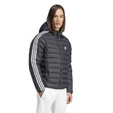 adidas Originals Padded Hooded Μαύρο - Ανδρικό Μπουφάν Εικόνα 