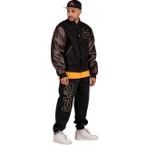 GRIMEY LUST MANTRA WOOL BASEBALL JACKET GBJK147-BLK Black Image 1
