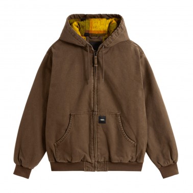 VANS WORKWEAR CANVAS FULL ZIP JACKET VN000P79EMP-EMP Brown