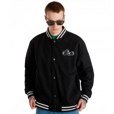 VANS SCUTTLE BASEBALL JACKET VN000HMNBLK-BLK Black