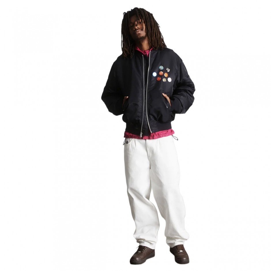 Men's Jacket Black - HUF Olympia Flight