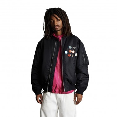 Men's Jacket Black - HUF Olympia Flight