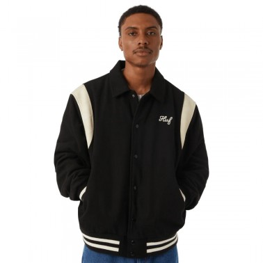HUF SONG VARSITY JACKET JK00439-BLACK Black
