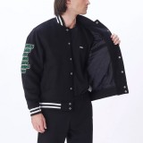 OBEY ROLL CALL VARSITY JACKET 121800552-BLK Black Image 2