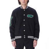 OBEY ROLL CALL VARSITY JACKET 121800552-BLK Black Image 