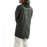 RAINS LONG JACKET W3 12020-03 OLIVE Image 0