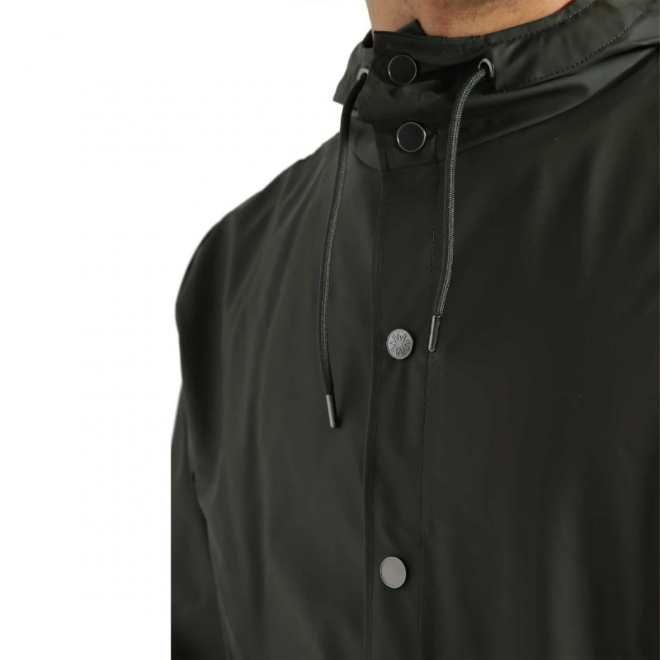 RAINS LONG JACKET W3 12020-03 OLIVE