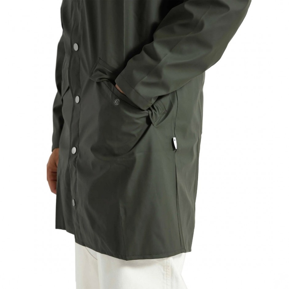 RAINS LONG JACKET W3 12020-03 OLIVE