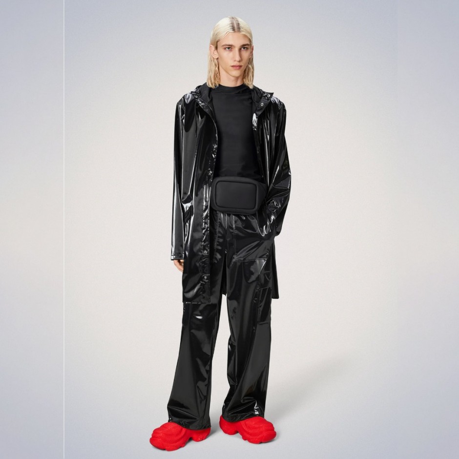 RAINS LONG JACKET W3 12020-29 Coal
