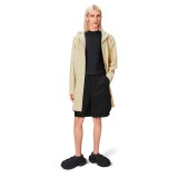 RAINS LONG JACKET W3 12020-26 Ecru Image 1