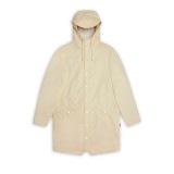 RAINS LONG JACKET W3 12020-26 Ecru Image 2