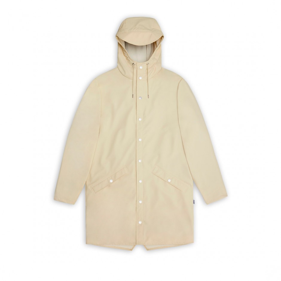 RAINS LONG JACKET W3 12020-26 Ecru