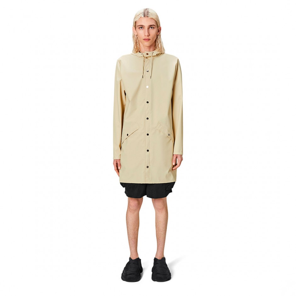 RAINS LONG JACKET W3 12020-26 Ecru