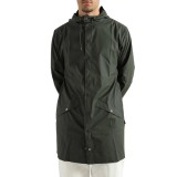 RAINS LONG JACKET W3 12020-03 OLIVE Image 