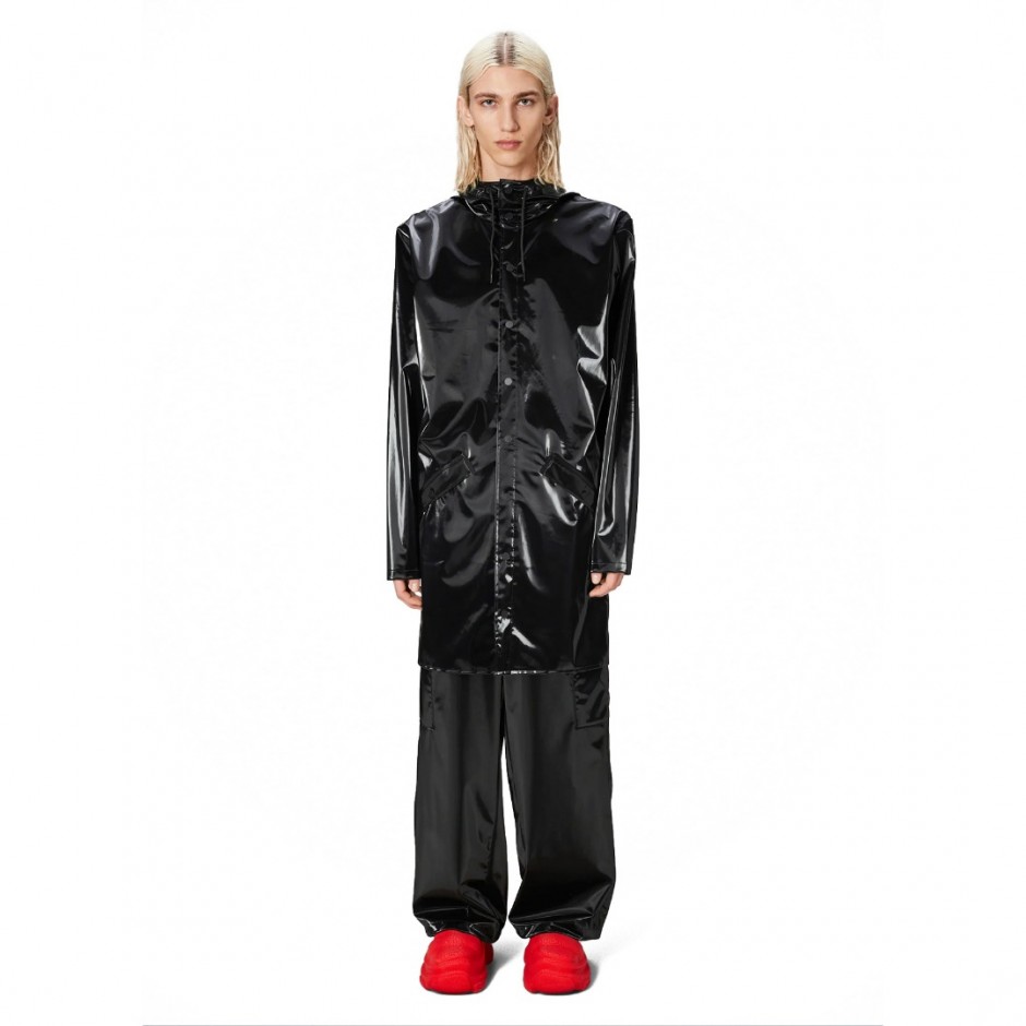 RAINS LONG JACKET W3 12020-29 Coal