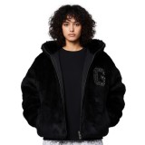 GRIMEY ROYAL PAW FAUX FUR HOODED JACKET GFHJ195-BLK Black Image 2