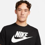 Nike Sportswear Μαύρο - Ανδρική Κοντομάνικη Μπλούζα