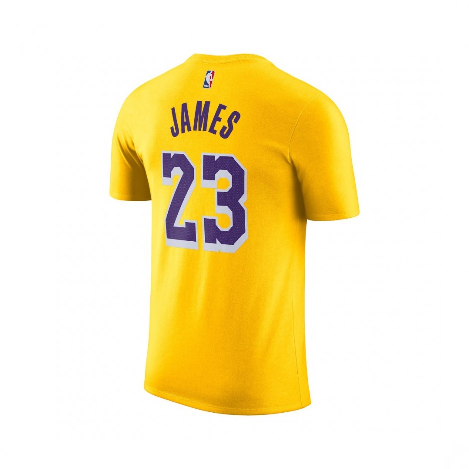 Ανδρικό T-Shirt NBA Κίτρινο - Nike Los Angeles Lakers 
