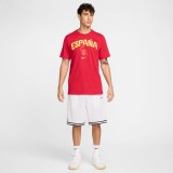 Ανδρικό T-Shirt Μπάσκετ Κόκκινο - Nike Spain Εικόνα 3