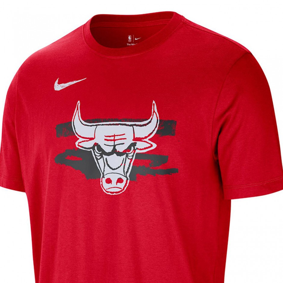 Ανδρικό T-Shirt NBA Κόκκινο - Nike Chicago Bulls Courtside