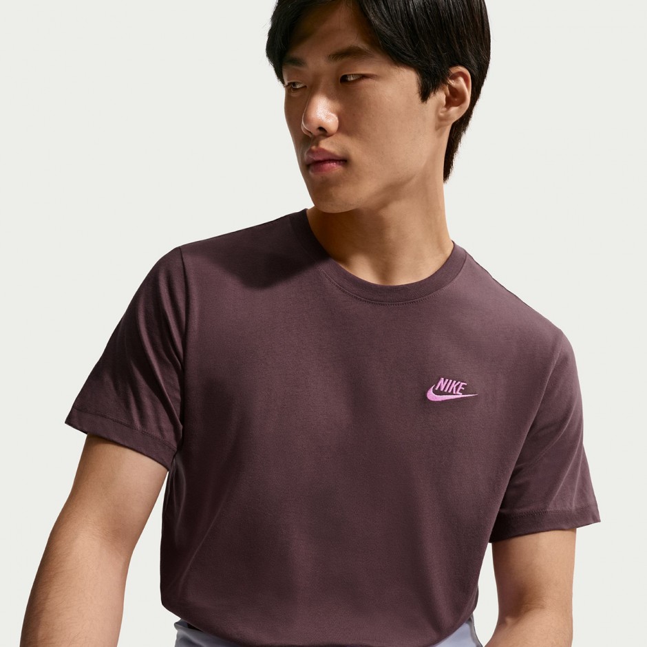 Ανδρικό T-Shirt Καφέ - Nike Sportswear Club
