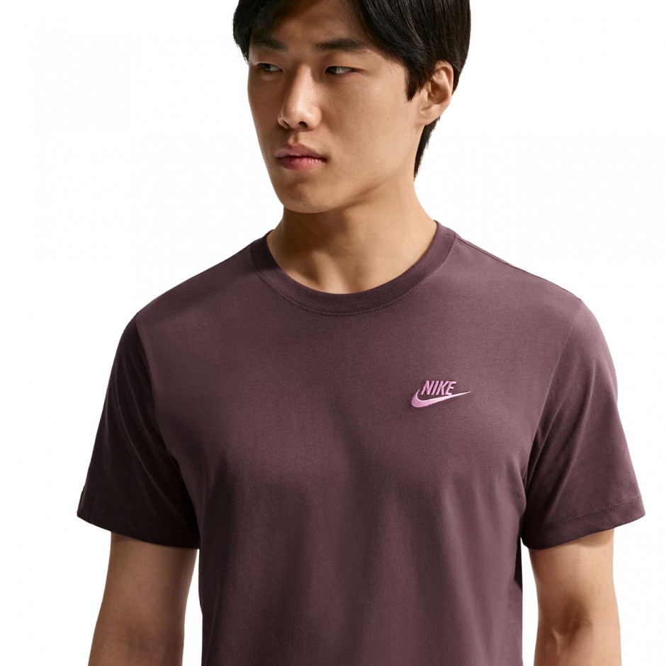 Ανδρικό T-Shirt Καφέ - Nike Sportswear Club