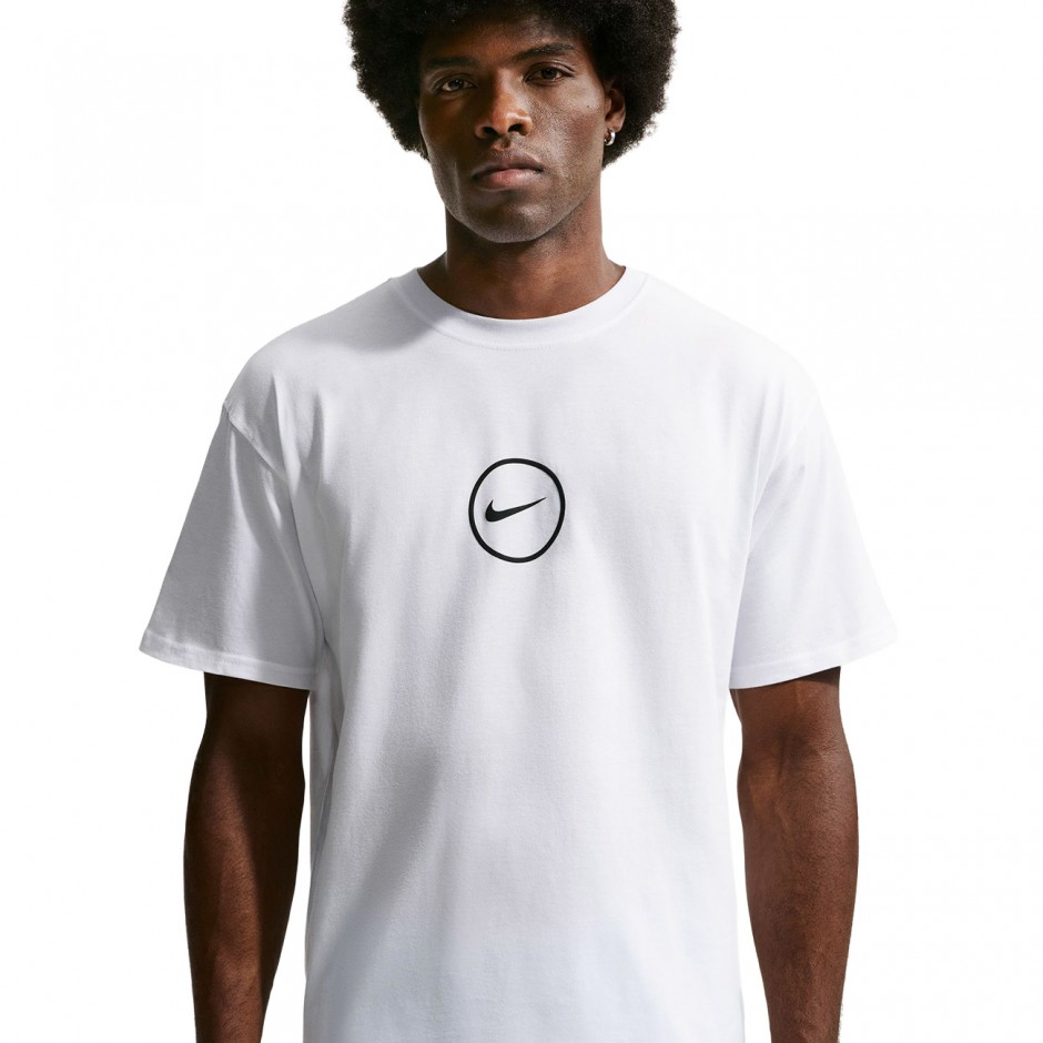 Men's Basketball T-Shirt White - Nike Max90