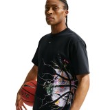 Ανδρικό T-Shirt Μπάσκετ Μαύρο - Nike Εικόνα 