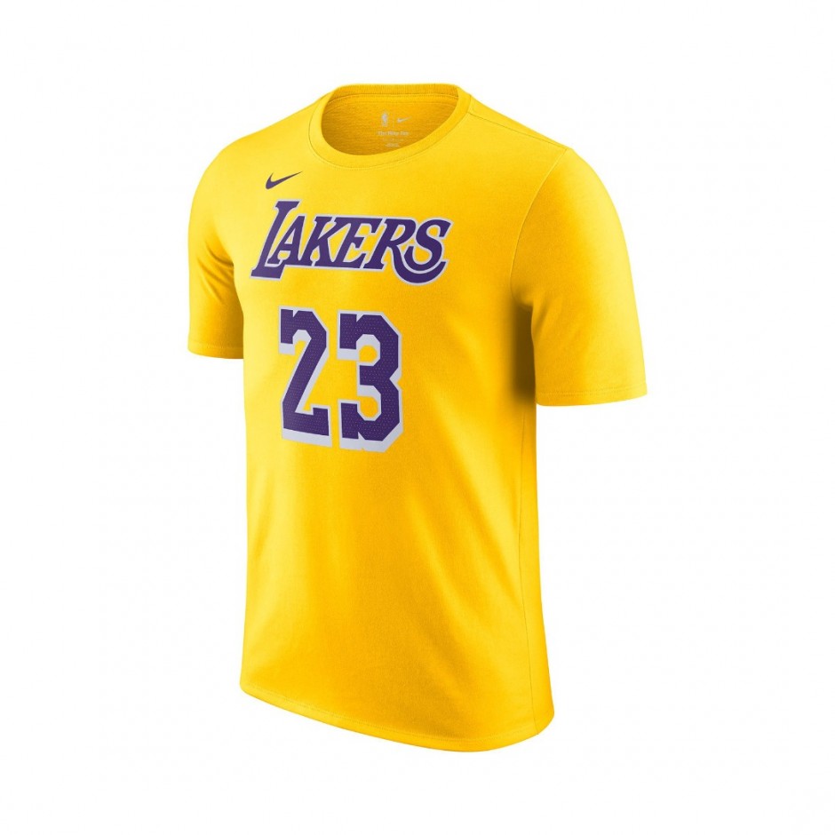 Ανδρικό T-Shirt NBA Κίτρινο - Nike Los Angeles Lakers 