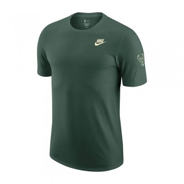 Ανδρικό T-Shirt NBA Κυπαρισσί - Nike Milwaukee Bucks Essential Club