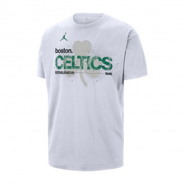 Ανδρικό T-Shirt NBA Λευκό - Jordan Boston Celtics Courtside '85
