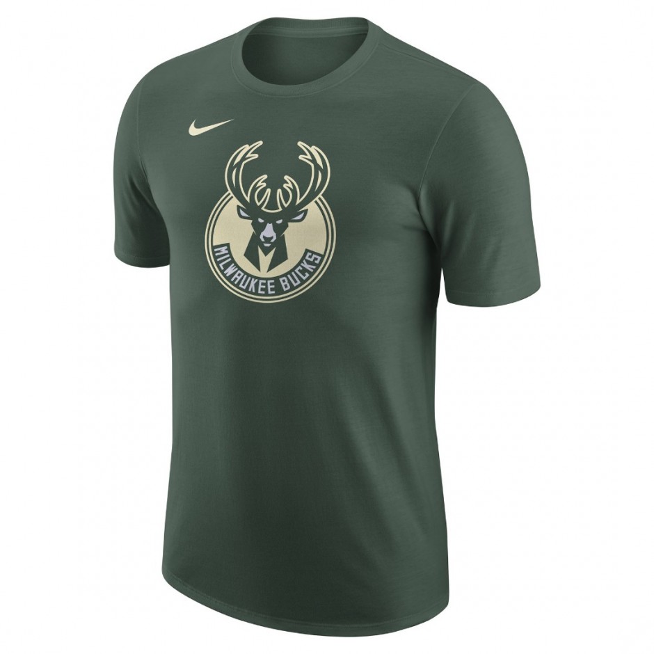 Ανδρικό T-Shirt NBA Πράσινο - Nike Milwaukee Bucks Essential
