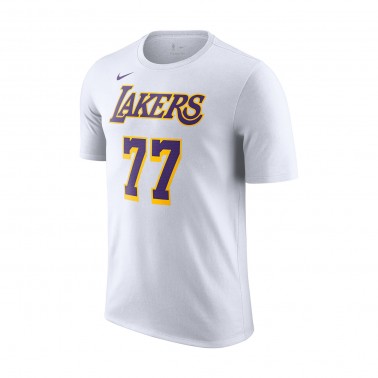 Ανδρικό T-Shirt ΝΒΑ Λευκό - Nike Luka Dončić Los Angeles Lakers Association Edition
