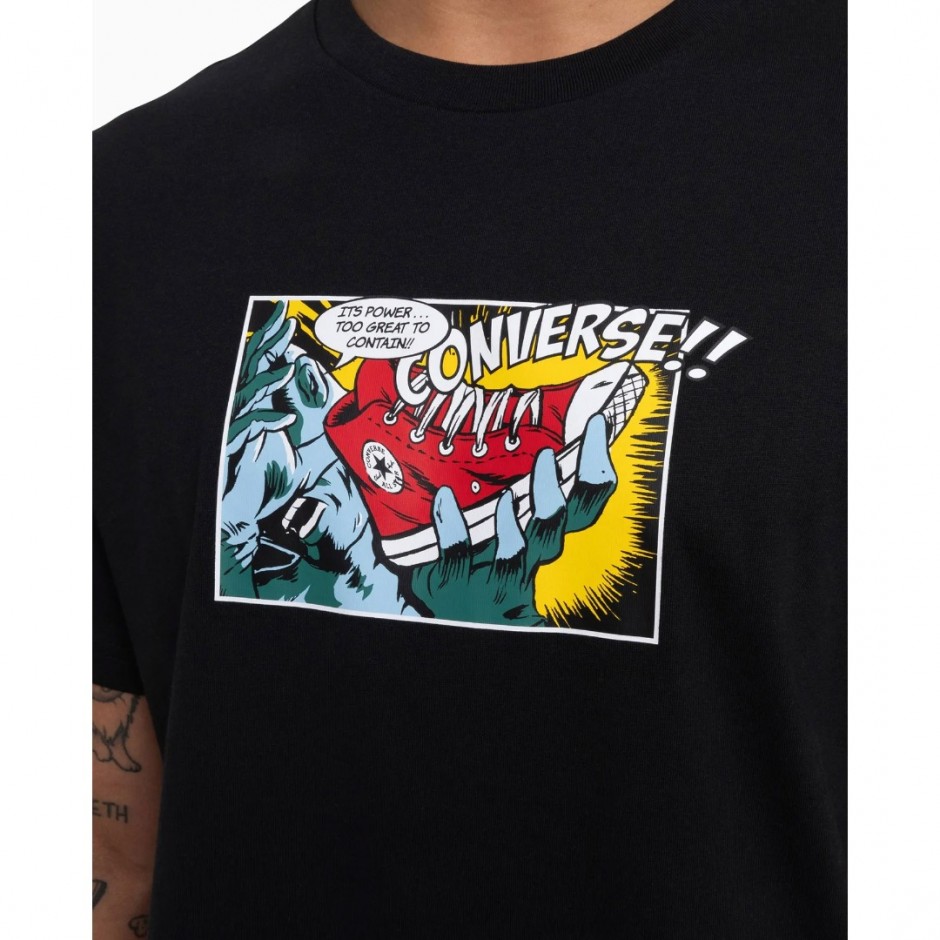 Converse Comic Μαύρο - Ανδρικό T-Shirt