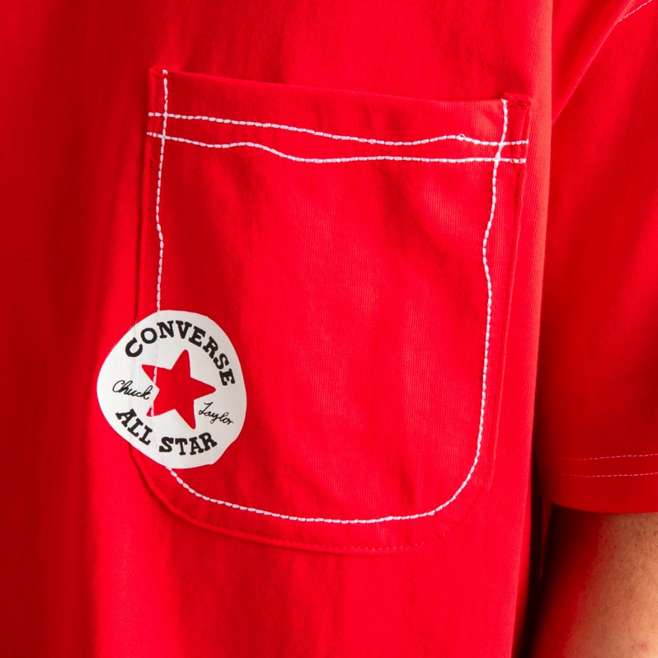 CONVERSE SKETCH T-SHIRT 10027256-A01 Red