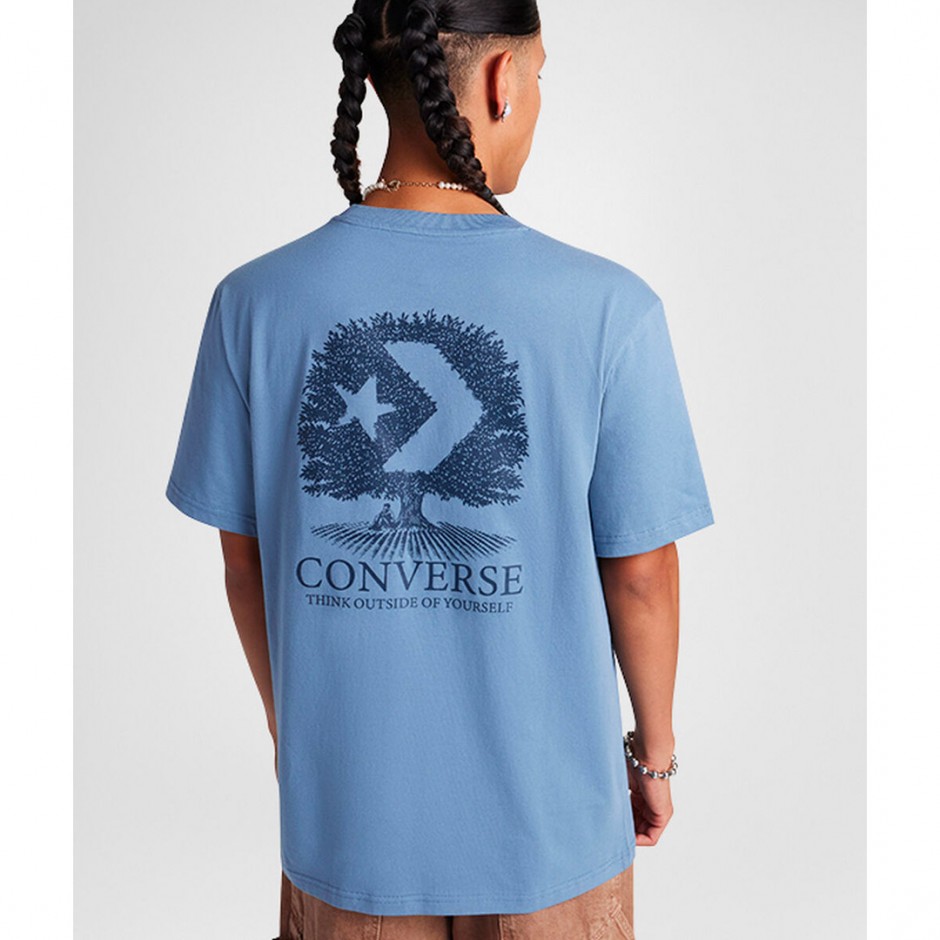 CONVERSE TREE T-SHIRT 10027666-A01 Blue
