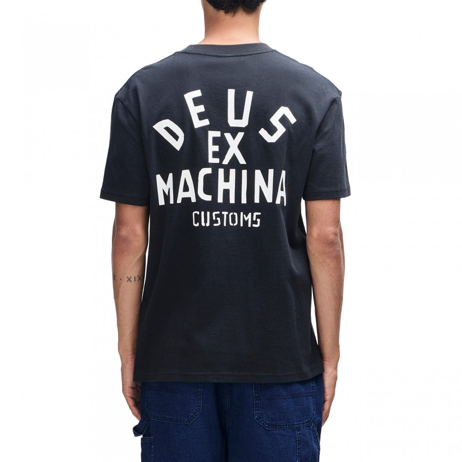 Ανδρικό T-Shirt Μαύρο - Deus Pisstin