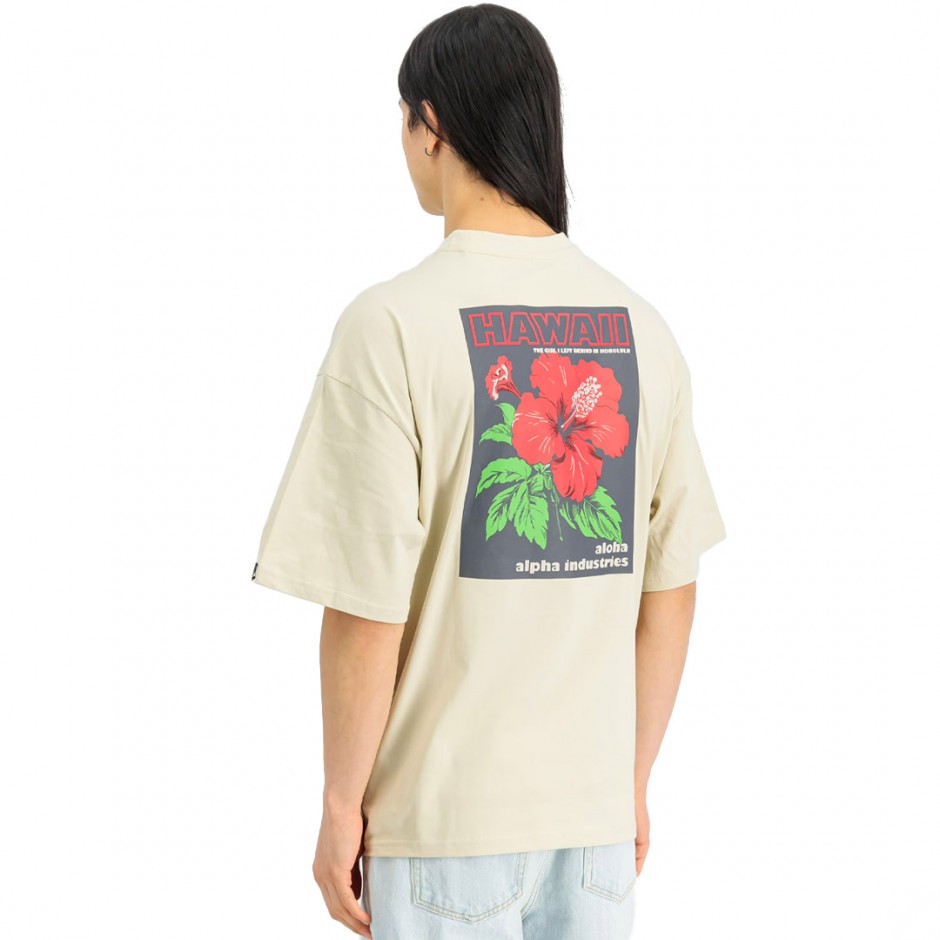 ALPHA INDUSTRIES ALOHA FLOWER T BP 156523-300 Ecru