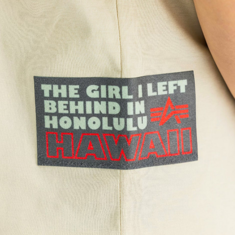 ALPHA INDUSTRIES ALOHA FLOWER T BP 156523-300 Ecru